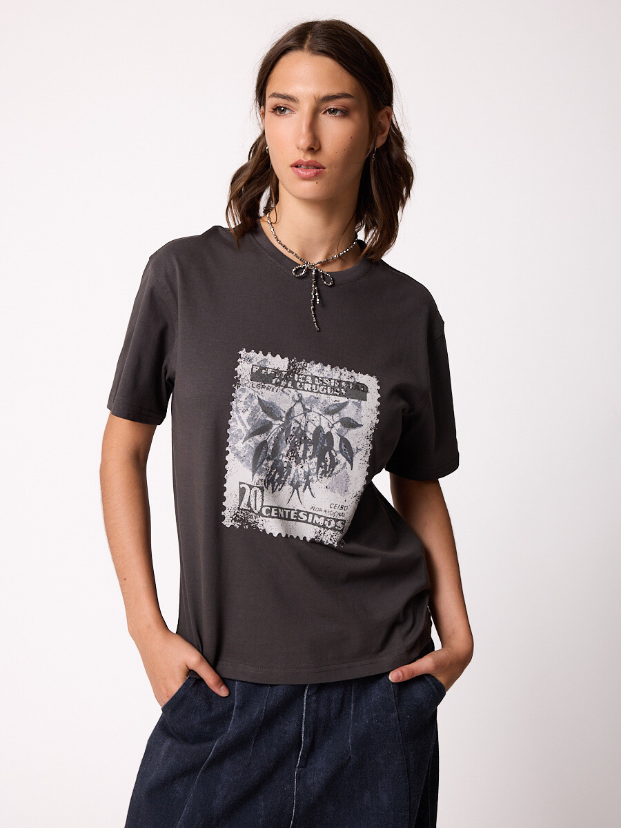 T-SHIRT PALCA DIXIE Gris Oscuro