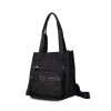 Cartera Mochila en Tela Impermeable Negro