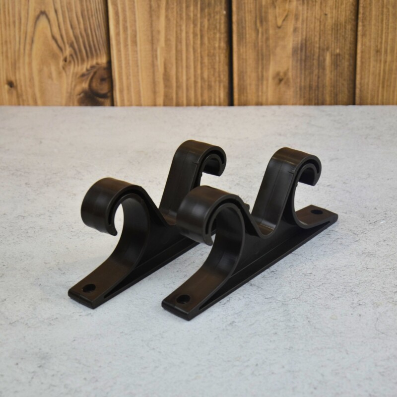 Set x2 soportes de techo doble MARRON OSCURO