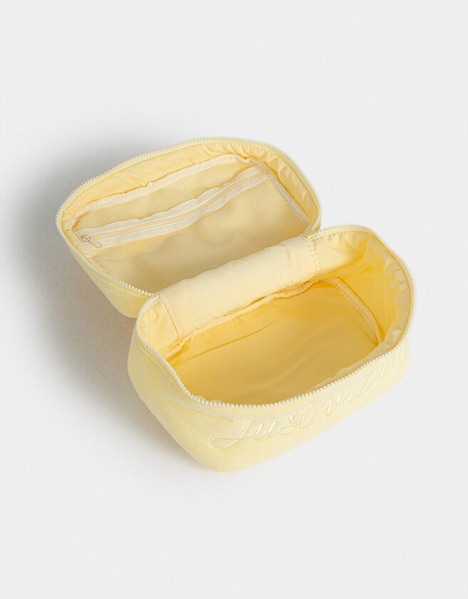 Cosméticos Sets Portacosméticos Portacosméticos Just Vibing - Amarillo Claro