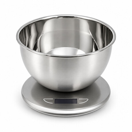Balanza De Cocina Digital Con Bowl De Acero Hts Plateado