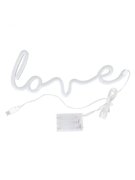 LAMPARA LED LOVE BLANCO
