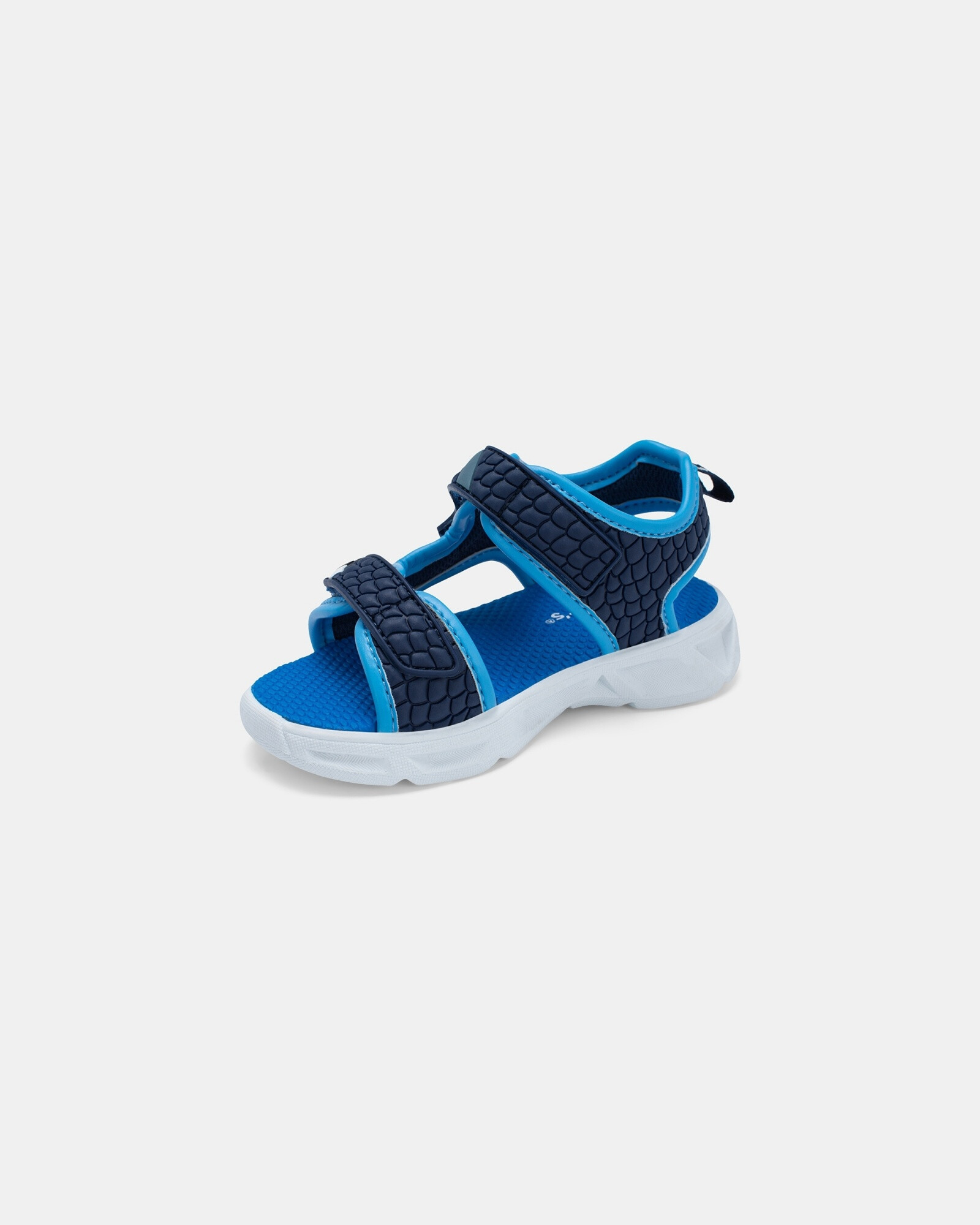 Sandalias con luces, azules, diseño tiburón Sin color