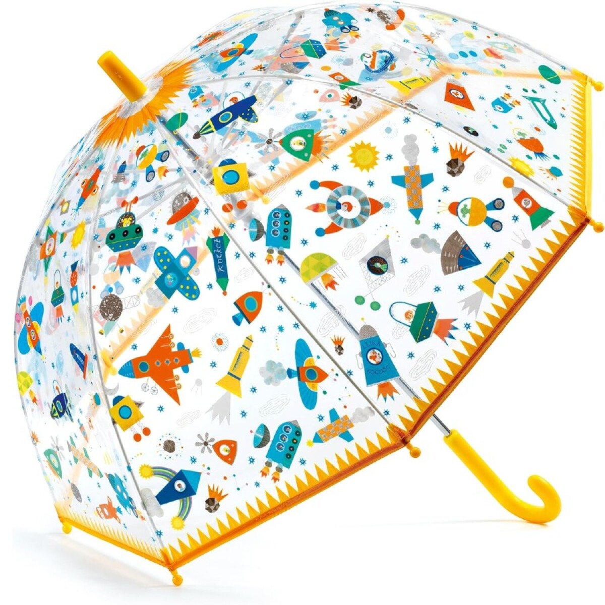 Paraguas Infantil Transparente - Amarillo 