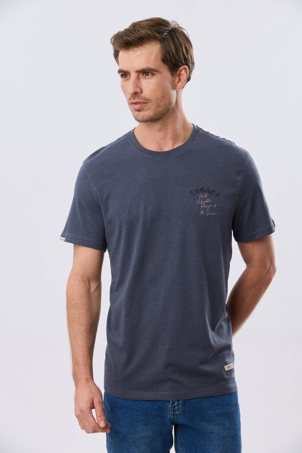 REMERA ESTAMPADA DE ALGODÓN Denim