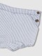 Pantalon De Micro Rayas Gris