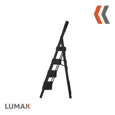 Escalera Tijera 4 Escalones De metal/plastico Negro