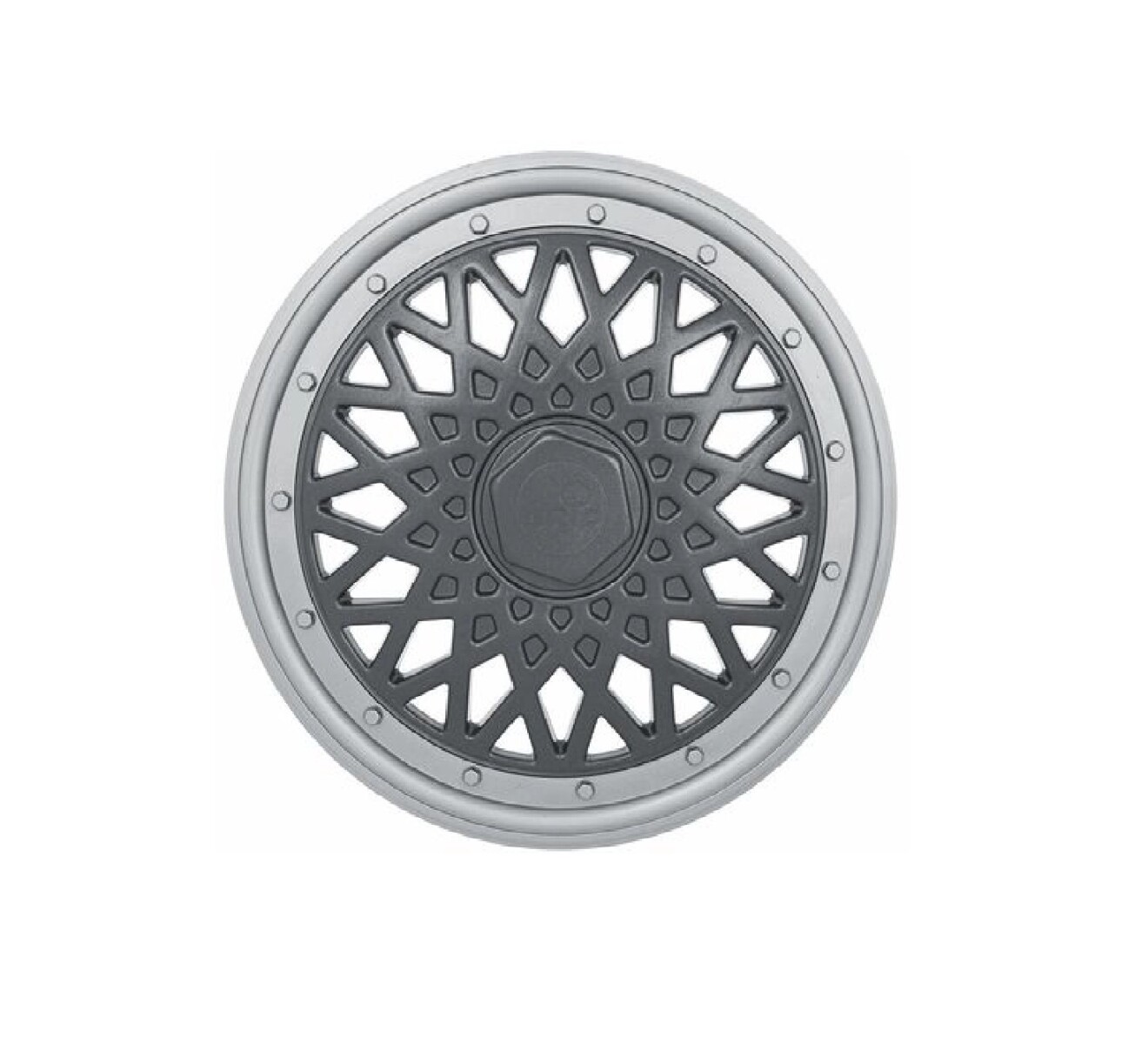 TAZA DE RUEDA 14'' BBS (GRAFITO Y GRIS) 
