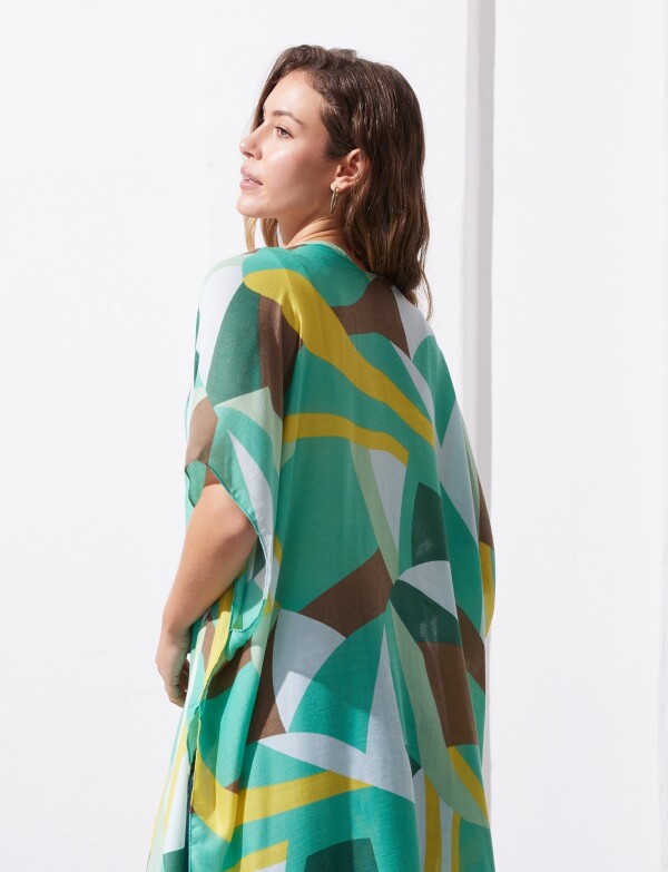 Kimono Printed VERDE/MULTI