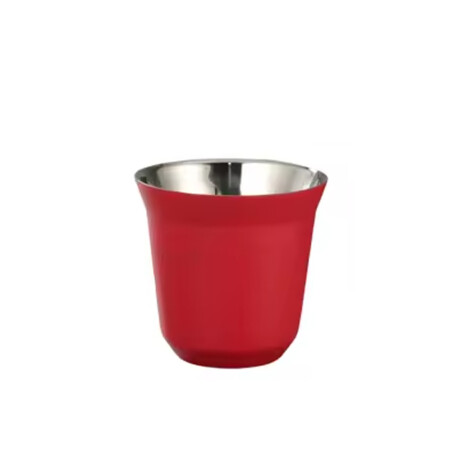 Taza pocillo de acero doble pared - 160ml Rojo