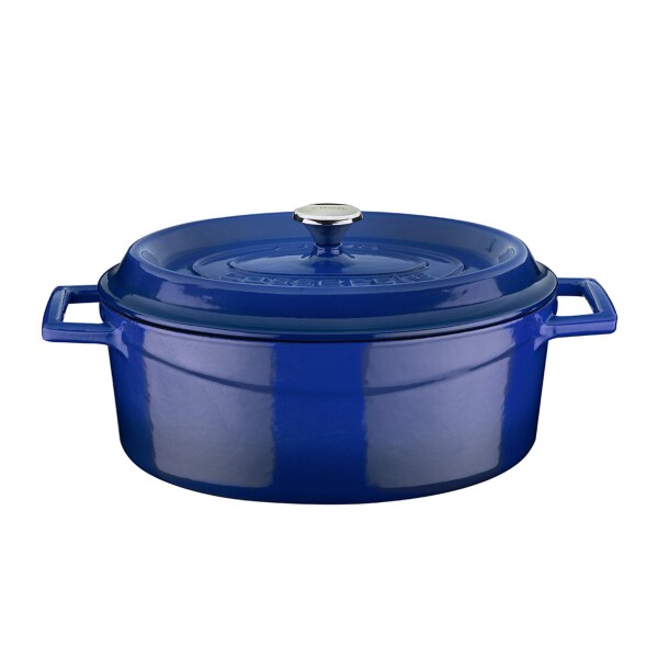 Cacerola Ovalada 10CM Azul Lavacast