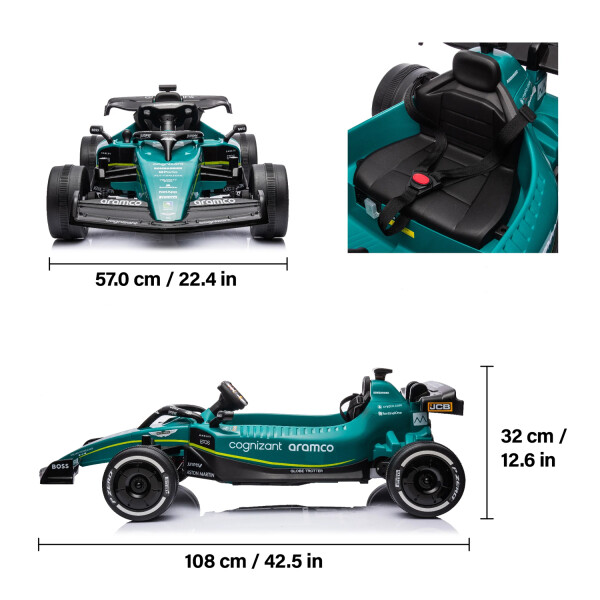 Auto De Carrera Eléctrico Infantil Formula 1 Aston Martin AUTO ELECTRICO FORMULA 1 ASTON MARTIN