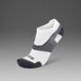 Medias Running Vectr Ultralight 1/4 Crew Unisex White/grey