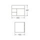 MOBILIARIO BAÑO MUEBLE DE COLGAR CADRIA MADERA MARRON 60X46 000