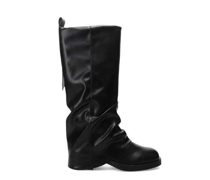 Bota de Mujer Miss Carol Wrinkle Negro