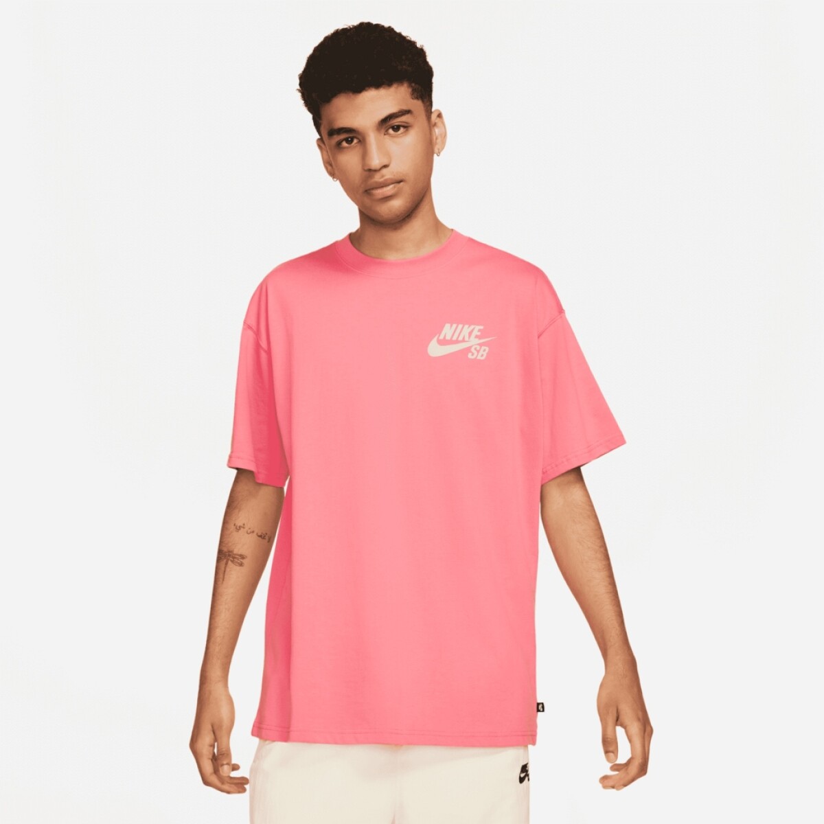 Remera Nike Moda Hombre SB Tee Logo Pink - S/C 
