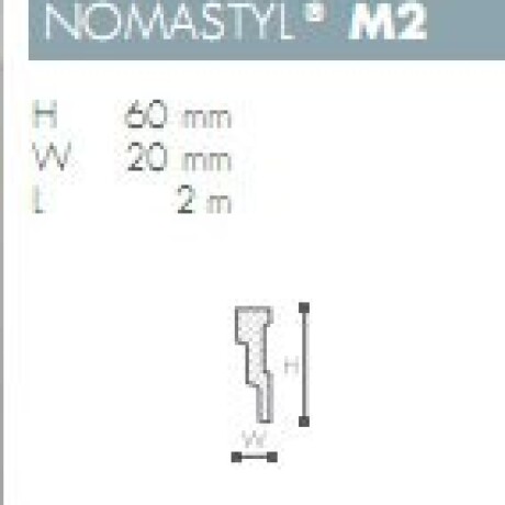 MOLDURA POLIESTIRENO NOMASTYL- M2 - 2 mts - N/A