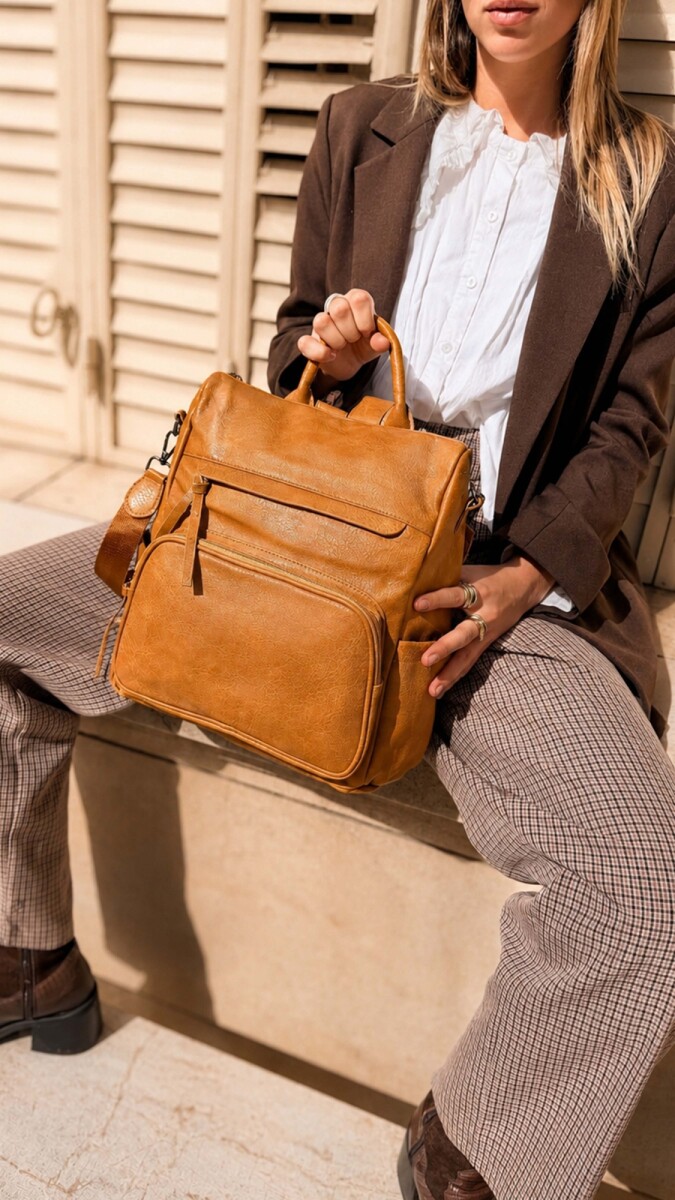 MOCHILA ANCONA - MOSTAZA 