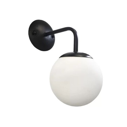 Aplique de pared Negro