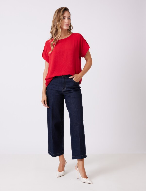 Blusa Crepe ROJO