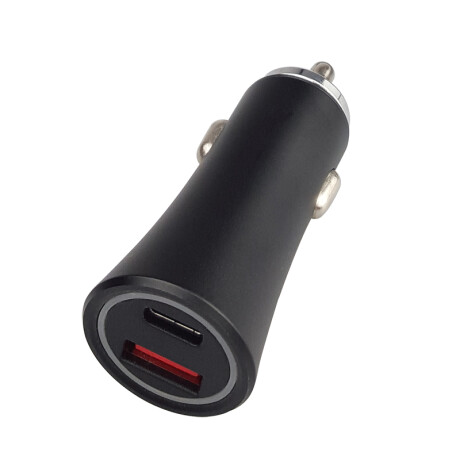 Cargador de auto USB negro