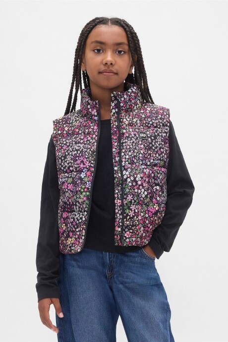 Chaleco Logo Gap Niña Multi Floral