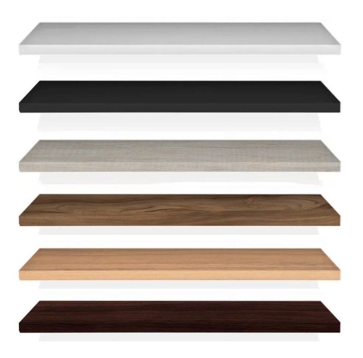 Estantes Flotantes Repisa Ménsula Invisible Melamina60x20x18 - Blanco 
