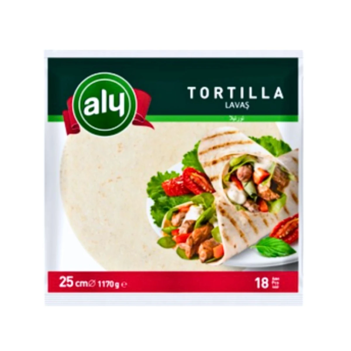 Tortilla de Trigo Wraps Aly - 25 cm - 18 ud. 