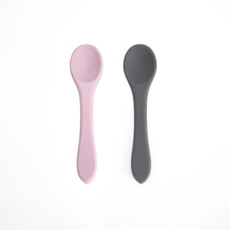Set x2 cucharas de silicona Gris y lila Sc