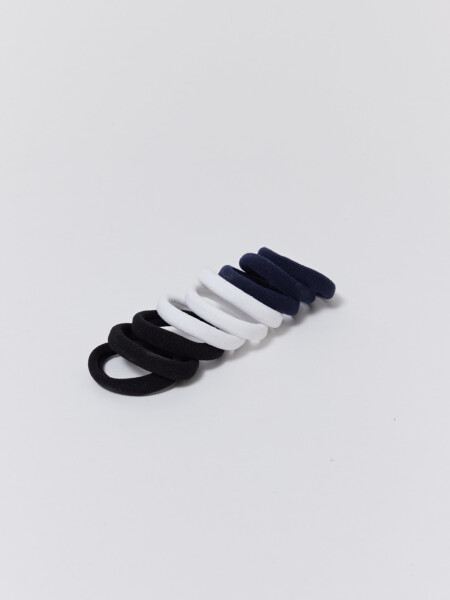 Pack x 9 gomitas Azul Blanco Y Negro