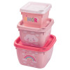 Set x3 tupper diseños arco iris