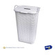 Cesto Para Ropa Organizador Plástico Imitacion Rattan 36lts Cesto Para Ropa Organizador Plástico Imitacion Rattan 36lts
