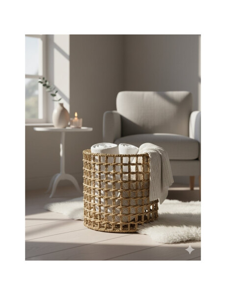 CESTO CIRCULAR D26xH26CM SEAGRASS NATURAL CESTO CIRCULAR D26xH26CM SEAGRASS NATURAL