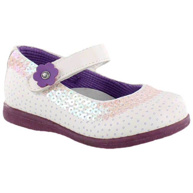 Zapato de Niños Croco Kids Casual Blanco - Púrpura