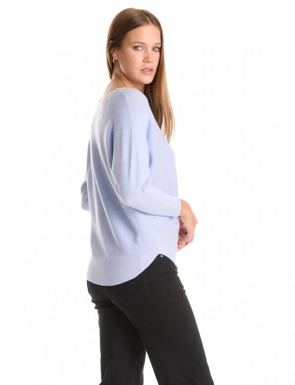 Buzo Dolman Ribs CELESTE