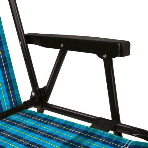 SILLA PLEGABLE ALTA CUADROS ACERO MOR 2052 AZUL SILLA PLEGABLE ALTA CUADROS ACERO MOR 2052 AZUL