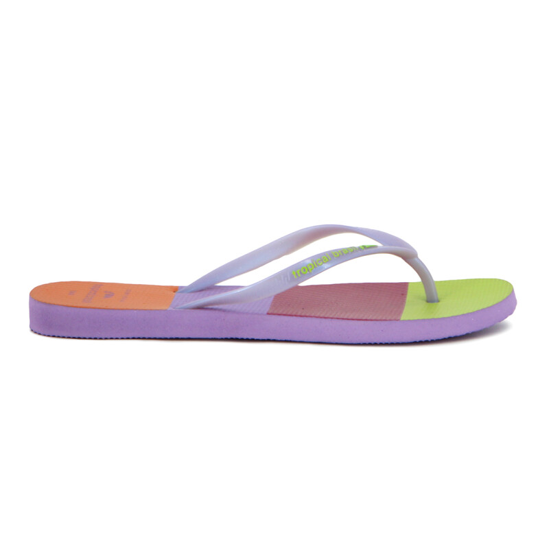 Tropical Brasil Ojota Slim Fashion Premium De Mujer - Lila/lila Lila-lila