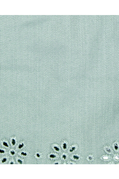 Short de algodón, dobladillo con ojales Sin color
