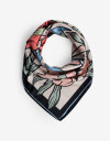 Pañuelos Raso Flores Pañuelo Con Estampa De Flores - Combinacion Multicolor
