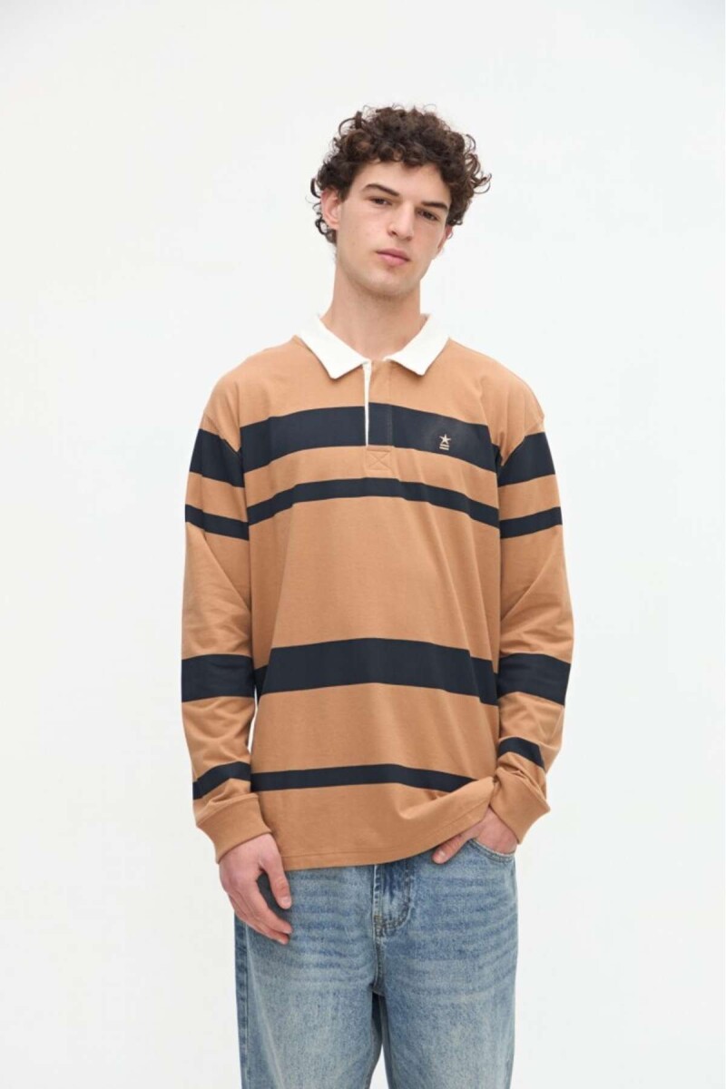 Remera polo Parsons - Tostado 