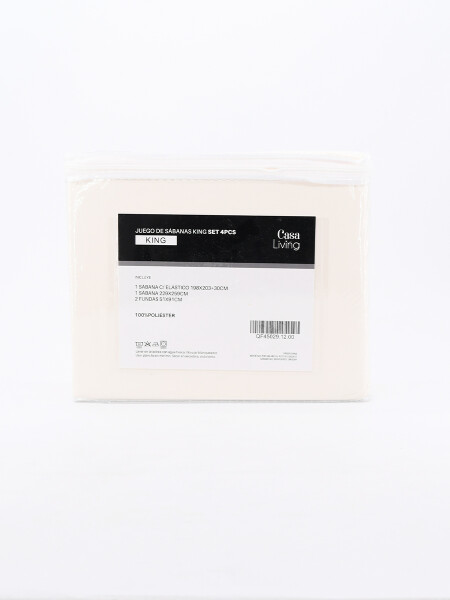 JUEGO DE SABANAS KING BEIGE