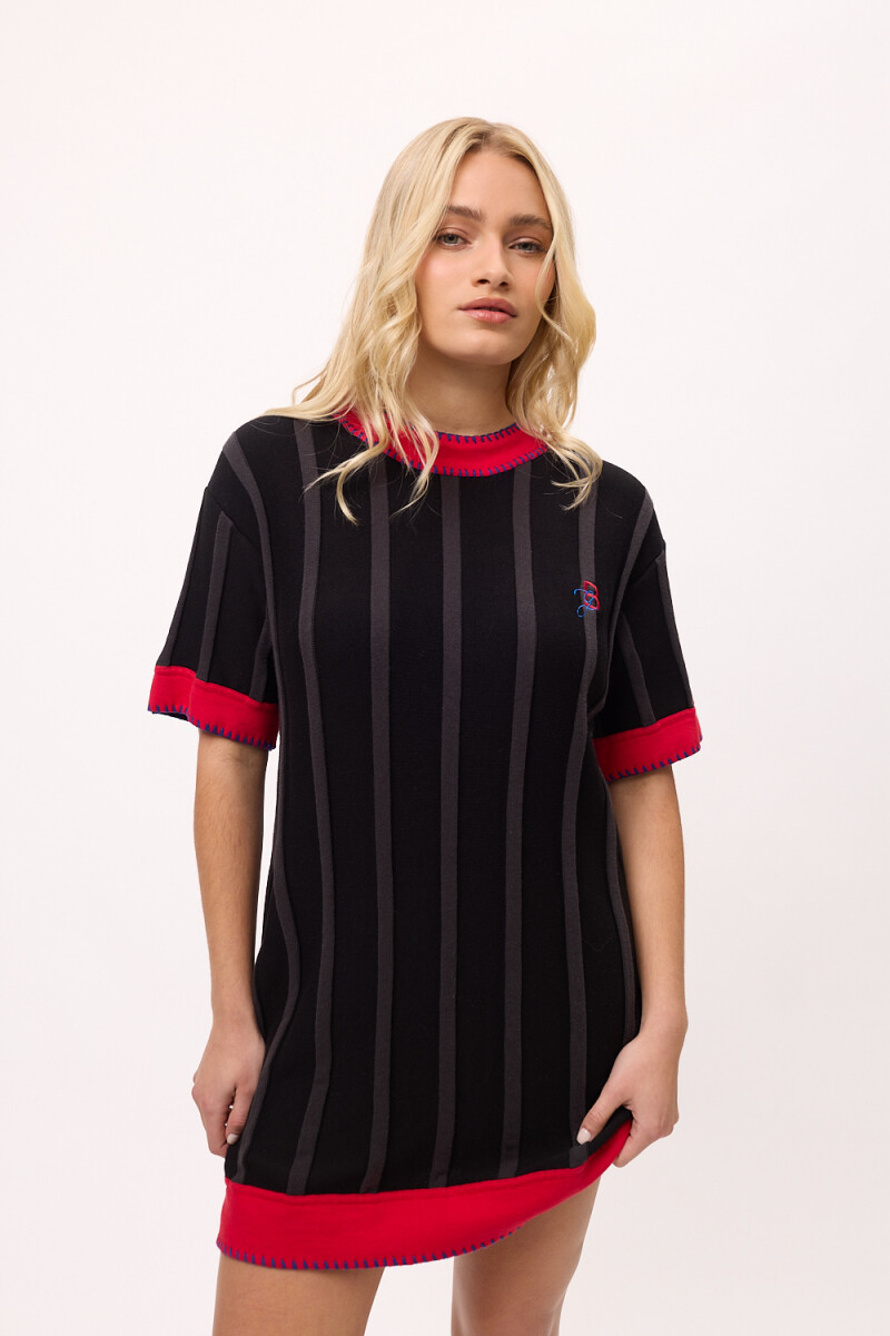Vestido Rerhombus Negro