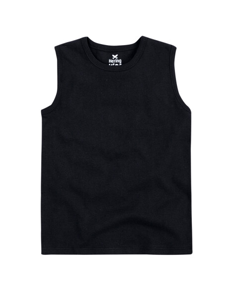 MUSCULOSA BÁSICA INFANTIL REGULAR NEGRO