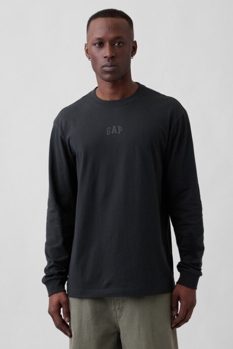 Remera Logo Mini Gap Hombre Moonless Night