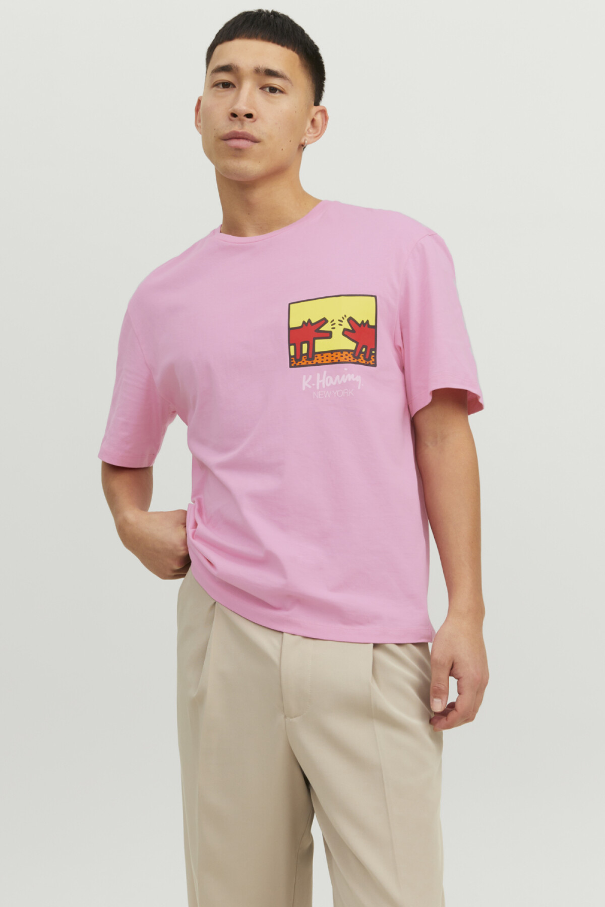 Camiseta Keith Haring Prism Pink