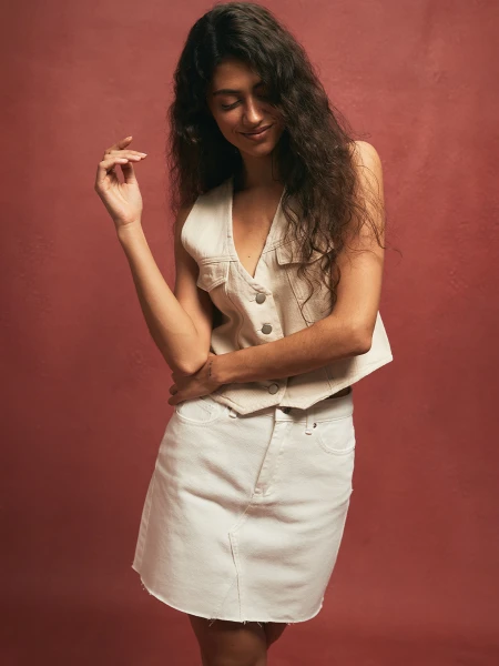 FALDA PILI CRUDO