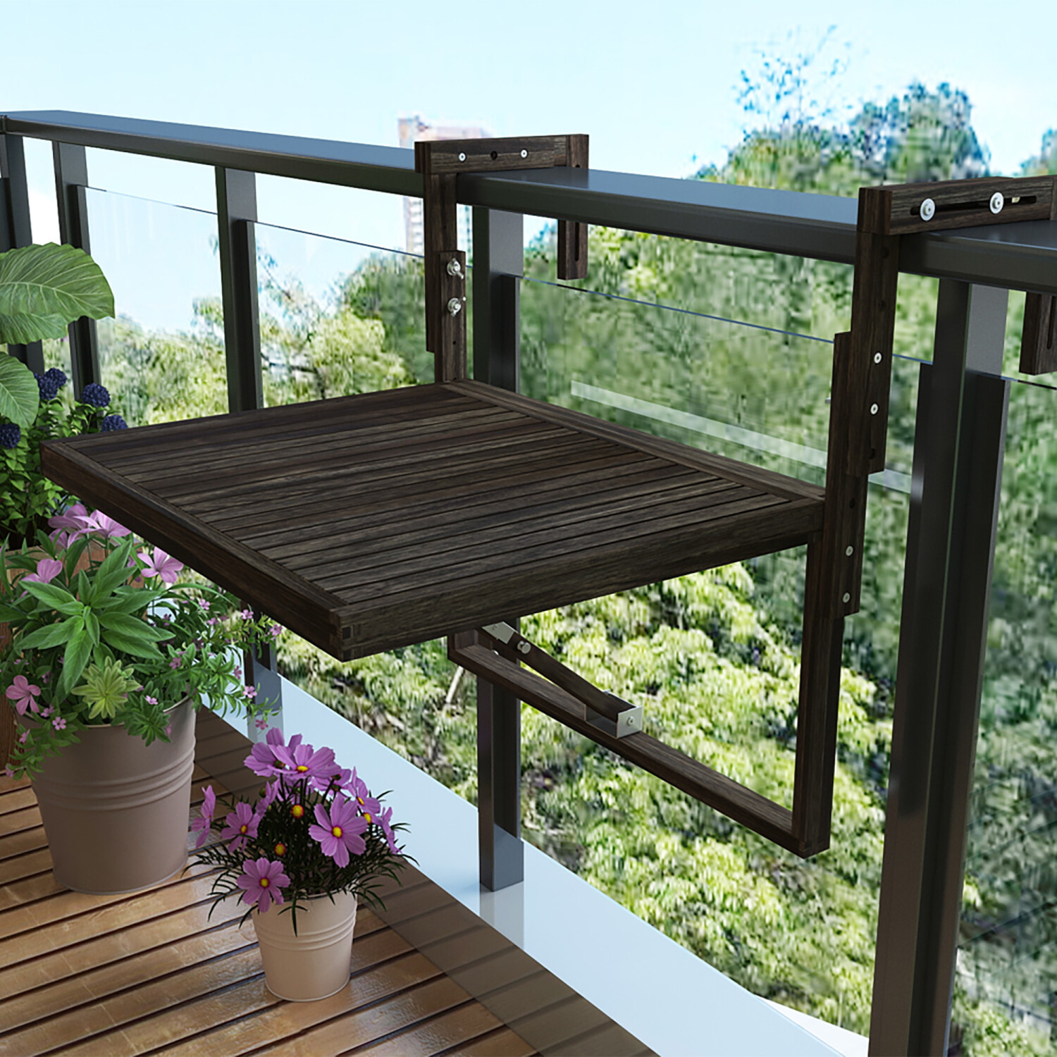 Mesa plegable balcon
