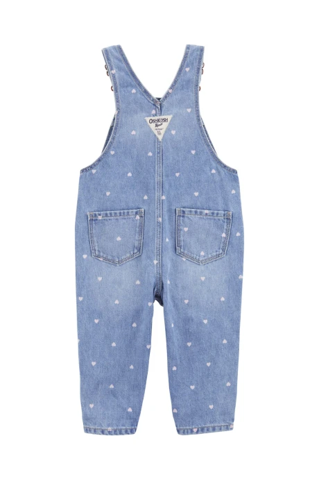 Enterito jean diseño corazones. Talles 3-24M Enterito jean diseño corazones. Talles 3-24M