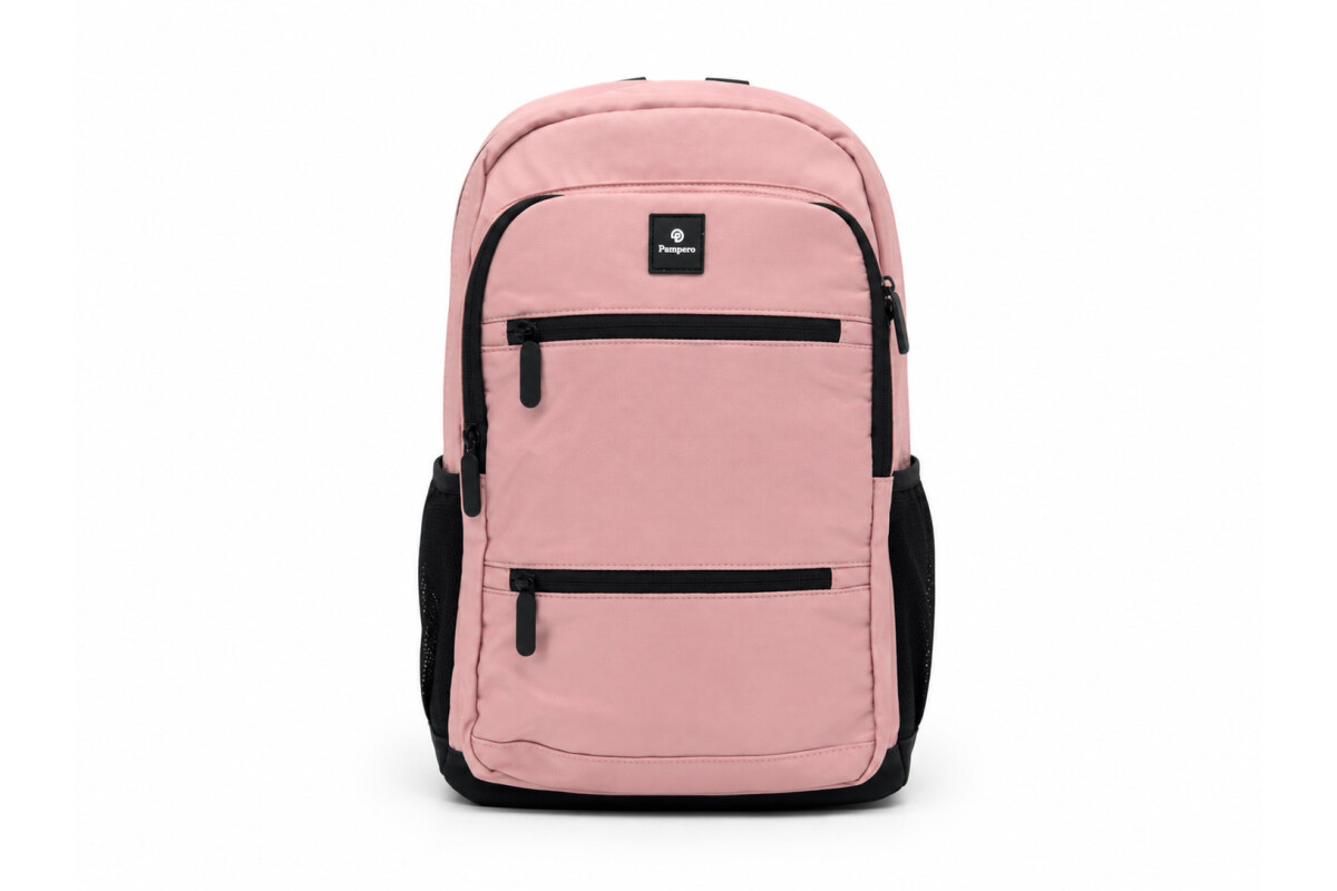 MOCHILA 18 DOBLE CIERRE Rosado