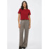 CAMISETA MM FEM VERMELHO ESCURO